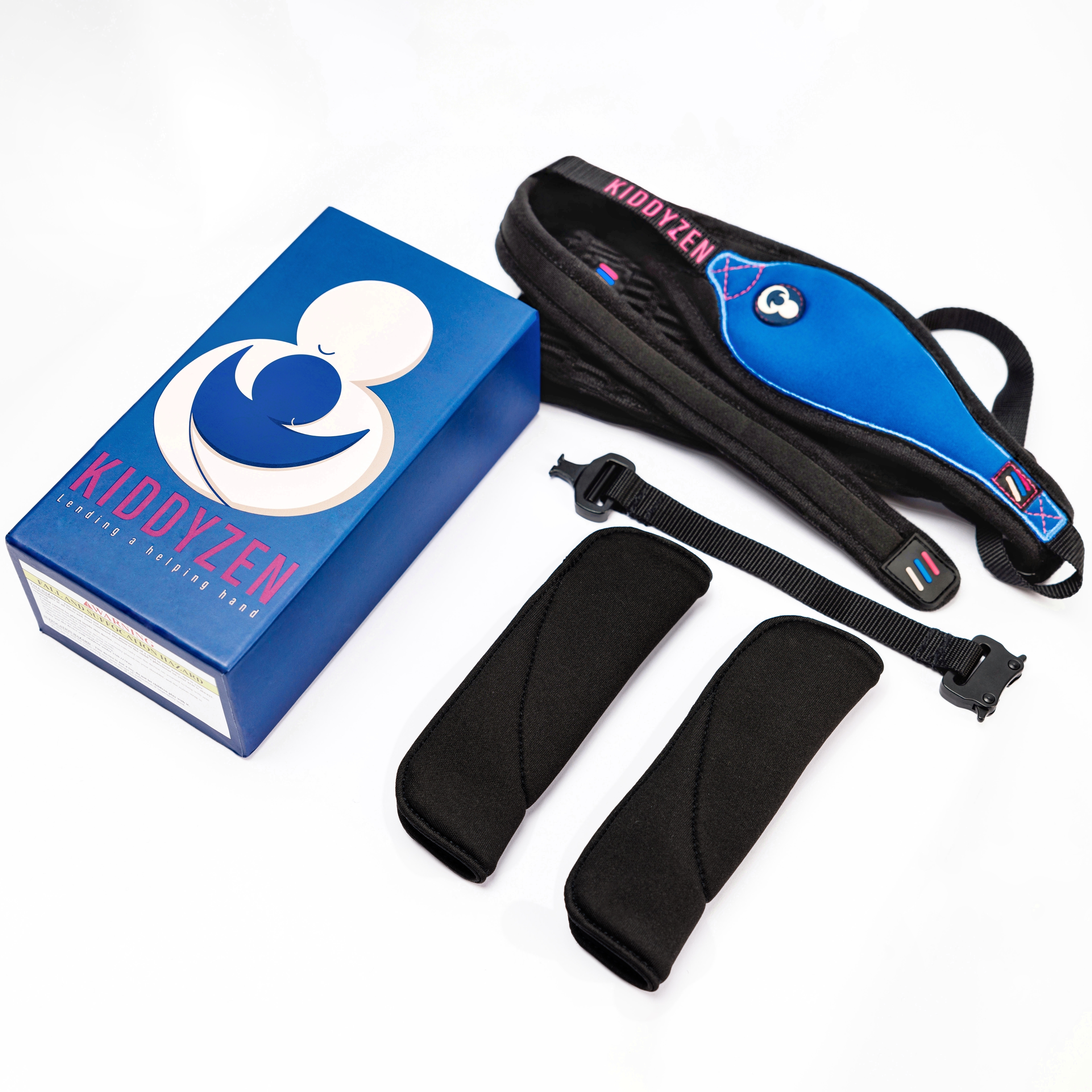 Kiddyzen Easy Handle product box with all included components laid out